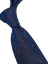 navy mens tie with ostrich bird design